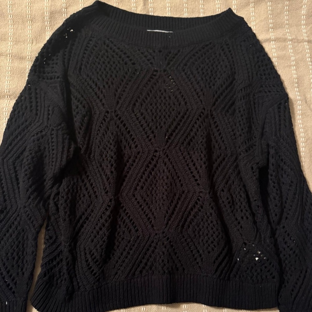 Women's Black Knit Sweater, Old Navy, Sz small